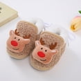 thumbnail image 6 of HCNTES Kids Toddler Slippers Baby Girls Boys Cute Design House Shoes Non Slip Warm Soft Fall Winter Fuzzy Indoor Slipper(A01-Coffee,3.5), 6 of 9