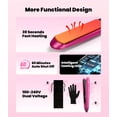thumbnail image 3 of Terviiix 1 Inch Ceramic Flat Iron, Plancha De Cabello Profesional, Non-Snagging Plates, 3X Less Damage, 15s Fast Heating | Hair Straightener and Curler 2 i, 3 of 7