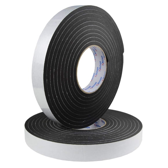 Cinta de espuma CCHUIXI Seal, 6 mm de grosor, 5 m, burlete negro