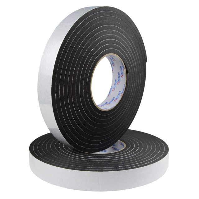 Cinta de espuma CCHUIXI Seal, 6 mm de grosor, 5 m, burlete negro