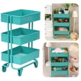 thumbnail image 2 of Under 10 Rack 1Pc Cart Storage Rack Three Layer Cart Imitation Shelf for Children Craftwork Cart Rack, 2 of 6