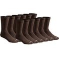 thumbnail image 1 of Dickies Chaussettes Homme Dri-tech Contrôle de l'Humidité Multipack, Essentielle Marron (12 Paires), Pointure : 12-15, 1 of 9