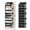 Black, variant on Tooloton Over-the-Door Organizer with 5 Large Pockets & 10 Mesh Side Pockets, Gray (1 Pack)