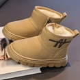 thumbnail image 6 of MAIHAN-RBKids Snow Boots Girls Boys Winter Boots Lined Warm Winter Footwear Non- Sole Comfortable Ankle Boots for 3-11 Years(Khaki,15), 6 of 6