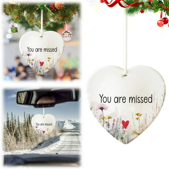 MOQIN Friendship Ornaments for Women - Best Friends Ornaments,Friendship Gifts Heart Ornaments for Xmas Tree,Acrylic Glass Ornament for Friends, Sister, Him, Her, Boyfriend, Girlfriend ﻿