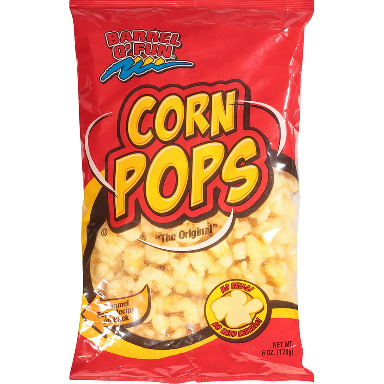 Barrel O' Fun Corn Pops Puffed Corn Snack, 8 Oz. 