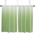 thumbnail image 5 of Dirty Green White Gradient Small Curtain Rod Pocket Short Curtains Half Drapes Partition Cabinet Door Window Curtains Home Decor, 5 of 6