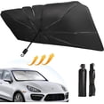 thumbnail image 1 of Parasol para parabrisas, parasol plegable para coche de 140 x 80 cm, paraguas para parabrisas de coche, fácil de almacenar y usar, adecuado para parabrisas de diferentes tamaños, 1 of 5