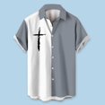 thumbnail image 2 of DGMIOCS Men's Spring Shirt Button Down Comfortable Easy Care Shirt Grey XXL, 2 of 2