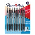 thumbnail image 1 of Paper Mate Profile Ballpoint Pens, Medium Point (1.0 mm), Retractable, Black Ink, 8 Count, 1 of 6