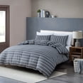 thumbnail image 2 of Juego de Ropa de Cama HSKIKWN Queen 3 Piezas Rayas Gris y Blanco, 2 of 9