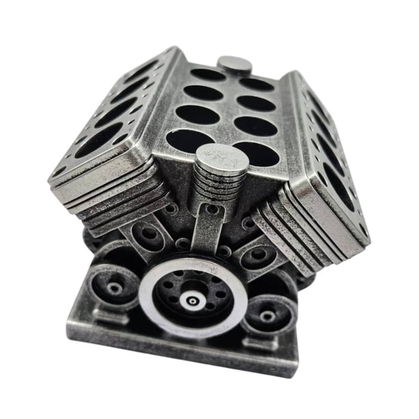 Portalápices Steampunk, soporte para brochas de maquillaje, estatua de resina, adorno, papelería, lápiz Rueda