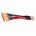 thumbnail image 2 of Parallel Battery Pack Connector, 2Types XT60 Adapter Compatible with  Male Plug to Female Plug Adapter Converter Plug 14AWG Cable for RC Lipo, 2 of 7