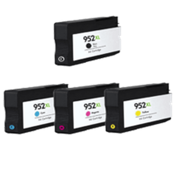 Zoomtoner Compatible HP OfficeJet Pro 8710 HP 952XL INK / INKJET Cartridge Set Black Cyan Yellow Magenta