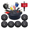 thumbnail image 1 of 6PCS TV Cord Hider 2-3/8In(60mm) in Wall Cable Management Kit Cord Hider for Wall Mounted TV Hole Saw Drill Attachment B, 1 of 5
