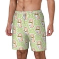 thumbnail image 2 of Uemuo Rabbit With Tie Pattern Mens Swim Trunks Quick Dry Board Shorts with Mesh Lining, Stretch Beach Shorts Quick Dry No-Chafing Board Shorts-3X-Large, 2 of 9