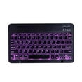 thumbnail image 2 of Milaget Mini 10inch Bluetooth Keyboard With Backlit 7-Colors LED Backlight for Pad for Black, 2 of 7