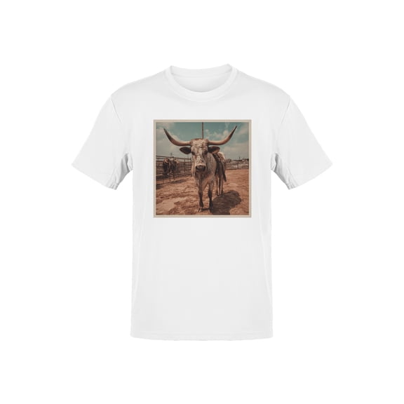 Vintage Longhorn in Rustic Corral Men's T-shirt