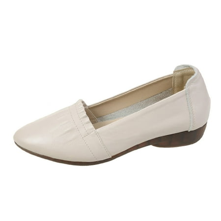 

Wiueurtly Fashion Summer Women Casual Shoes Solid Color Pointed Toe Shallow Mouth Soft Sole Comfortable Women Shoes Sandals Wedge Women Wedge High Heels Sandals