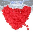 thumbnail image 3 of 2200 pétalos de rosa artificiales de seda roja realistas para decorar bodas (rojo), 3 of 5