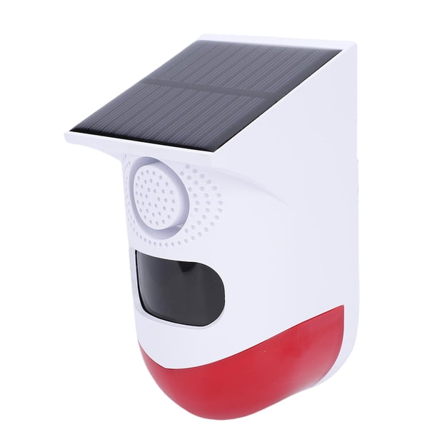 Alarma Estroboscópica Solar Con Sensor De Movimiento, WiFi, Sonido De 120db, IP67, Sirena De Seguridad Exterior A Prueba De Agua, Control Remoto Para Tuya