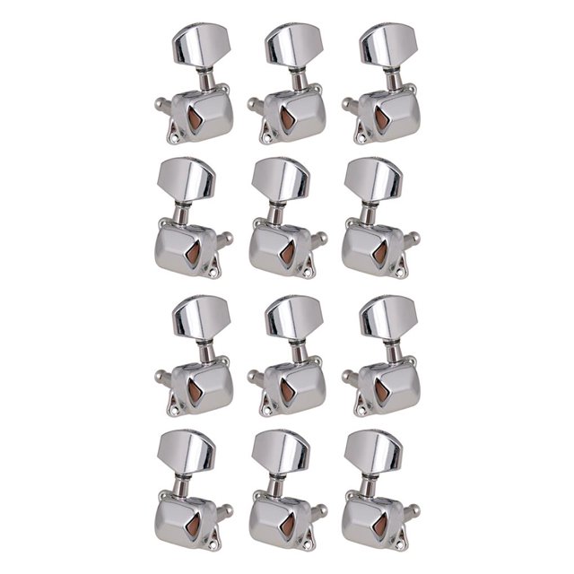 Monstrate 6 piezas de afinación de guitarra de de 6 cuerdas clavijas de afinador electrónico piezas de repuesto reparación de instrumentos de Type1 NO1