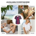 thumbnail image 5 of Vsdgher Colorful Snake Women Shirts V Neck Short Sleeve Tops T-Shirt Basic Tees, S to 3XLSmall, 5 of 5