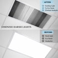 thumbnail image 4 of Black Gray Ombre Fluorescent Light Covers, Vintage Country Wooden Magnetic Light Covers for Ceiling Lights, Fluorescent Ceiling Shade Filters for Classroom Bedroom Office 4x2Ft x 4PCS, 4 of 8