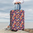 thumbnail image 5 of Cauagu Skull colorful daisy Print Travel Luggage Cover,Travel Dust-proof Suitcase Cover Softside Suitcase Protector for 18-32inch,Not Included Suitcase, 5 of 8