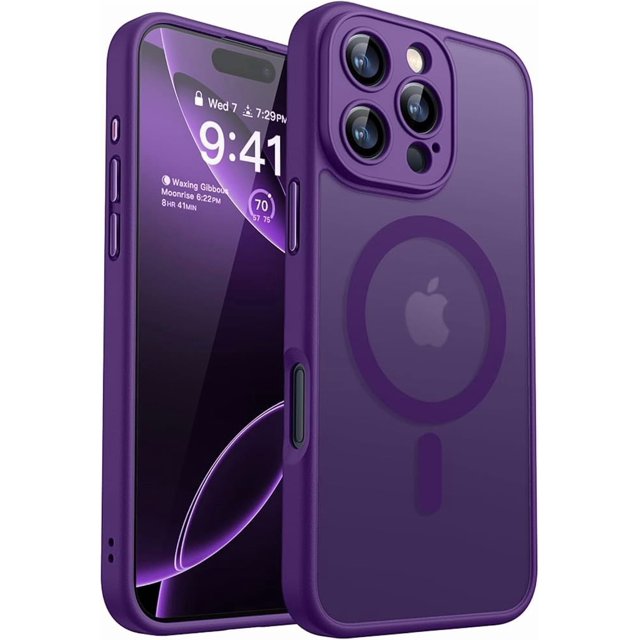 Funda Morada Intensa para iPhone 16 Pro Max