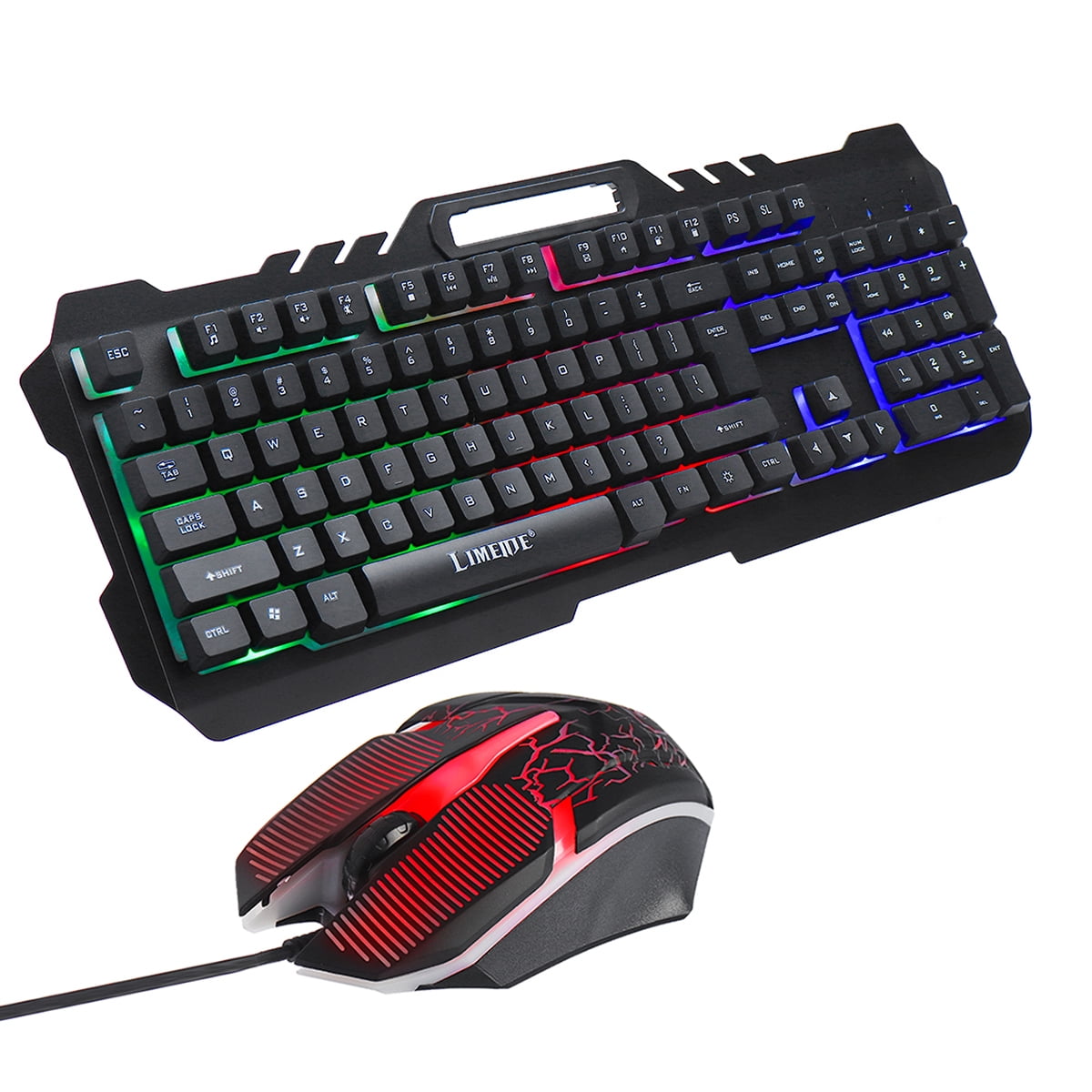 T21 RGB Gaming Keyboard and Mouse Combo,104 Keys Gaming Keyboard