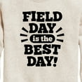 thumbnail image 3 of Instant Message - Field Day Is The Best Day  - Toddler And Youth Crewneck Fleece Sweatshirt, 3 of 6