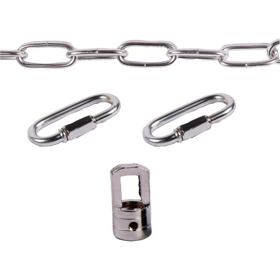 Heavy Duty Chain,Metal Hanging Chain,Chandelier Hanging Light Chain,Lamp Parts,Mirror or Picture Suspension Chain in Antique Brass Finish,Decorative Chain