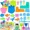 thumbnail image 1 of Castillo de arena REZUCREY de Beach Toys con 4 baldes y palas, 34 piezas, 1 of 6