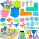 thumbnail image 1 of Castillo de arena REZUCREY de Beach Toys con 4 baldes y palas, 34 piezas, 1 of 6