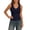 WenDA03_Navy, variant on Ribbed Tank Tops for Women Low Cut Henley Tank Top Scoop Neck Slim Fit Summer Sleeveless Basic Shirts 2026 Trendy Going Out Clothes Navy, M