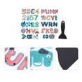 thumbnail image 3 of EIMELI 37Pcs Non Slip Bathtub Stickers,10Pcs Number Shape Non Slip Bathtub Stickers-26 Pcs Adhesive Kids Alphabet Anti Slip Decal Threads for Shower and Bath Tub with Premium Scraper, 3 of 5