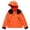 Orange, variant on Womens Coats Outerwear Winter Women Comfortable Casual Color Block Interchange Jacket Drawstring Pocket Long Sleeve Hooded Casual Outwear Jackets