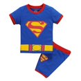 thumbnail image 1 of KidsBoyGirlSuperheroShortSleeveT-shirtShortsSetSummerOutfit, 1 of 2