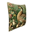 thumbnail image 2 of Xecao Mallard Duck And Flowers Print Soft Velvet Decorative Throw Pillow Covers, Square Cushion Cases for Bed, Sofa, Living Room, Car, and Indoor Outdoor Use-16"x16", 2 of 8