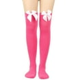 thumbnail image 2 of BLOCLOALO Thigh High Socks Thigh Highs Womens Long Socks Pure Color Socks Thigh High Socks Over the Knee Socks Knitted Thigh High Socks Thick Comfortable Socks Warm Socks J One Size, 2 of 5