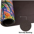thumbnail image 5 of Floor Comfort Mats 2 Pieces Kitchen Rugs PVC Leather Waterproof Long Runner Rug Purple Home Office Non Slip Standing Mat Set Anti Fatigue Doormat 17" W x 29" L + 17" W x 47" L - Glorious Tree, 5 of 6