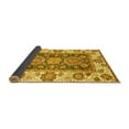 thumbnail image 2 of Ahgly Company Indoor Round Oriental Yellow Traditional Area Rugs, 6' Round, 2 of 4