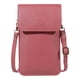 thumbnail image 1 of Mini cruzado para teléfono, monedero para mujer, cruzado, de hombro, 3 bolsillos , cartera, Rosado Soledad Monedero de hombro, 1 of 6