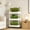 White B, variant on Upgraded Rolling Plant Stand 3-Tier Narrow Mobile Cart with Wheels, Storage Rack for Home Garden, 5.91" Width, S Size, Black