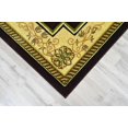 thumbnail image 3 of Glamour Thick Plush Oriental Area Rug Traditional Carpet Floral Medallion Design-206 (6'6"x9'2",Espresso), 3 of 8