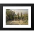 thumbnail image 2 of Robert Russ 18x14 Black Modern Framed Museum Art Print Titled - Garden Area from the Etschtal, 2 of 5