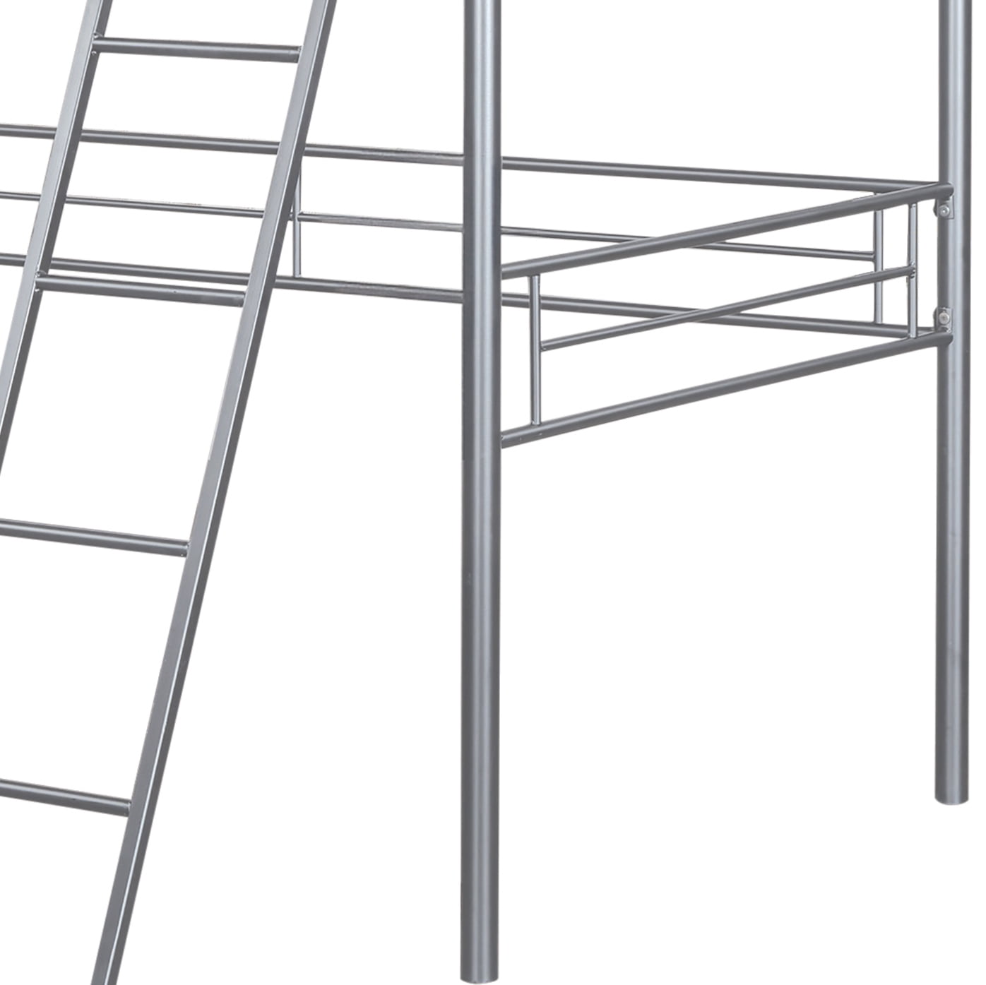 Furniture of America Amelia Kids Silver Twin Loft Bed