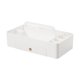 thumbnail image 4 of Caja de almacenamiento portátil, organizador multifuncional, contenedor de escritorio para baño, dormitorio y ducha. Blanco, 4 of 9