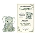 thumbnail image 2 of Emotional Support Glass Animal Gift Set, Cute Pocket Hug Desk Decor with Encouragement Card, Meaningful Animal Designs, Comfort Gift for Friends, Coworkers and Family, B, 2 of 7